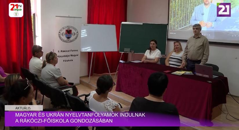 Aktuális (2025.08.14) - Magyar és ukrán nyelvtanfolyamok indulnak a Rákóczi-főiskola gondozásában (videó)