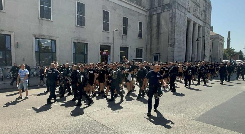 Balhé Győrben - Svéd szurkolók akartak nekiesni az ETO-tábornak - fotók
