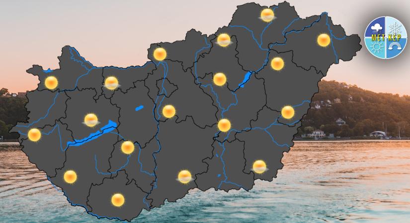 Marad a hőség, délután már 38 fok körül is mérhetünk