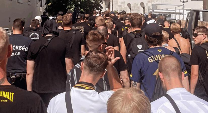 Balhé volt Győrben az utcán és a stadionban is: ETO-szurkolókra támadtak a svédek, majd összecsaptak a felek - videók
