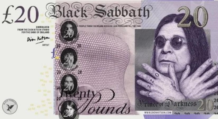Különleges, limitált kiadású bankjegysor készült Ozzy Osbourne tiszteletére