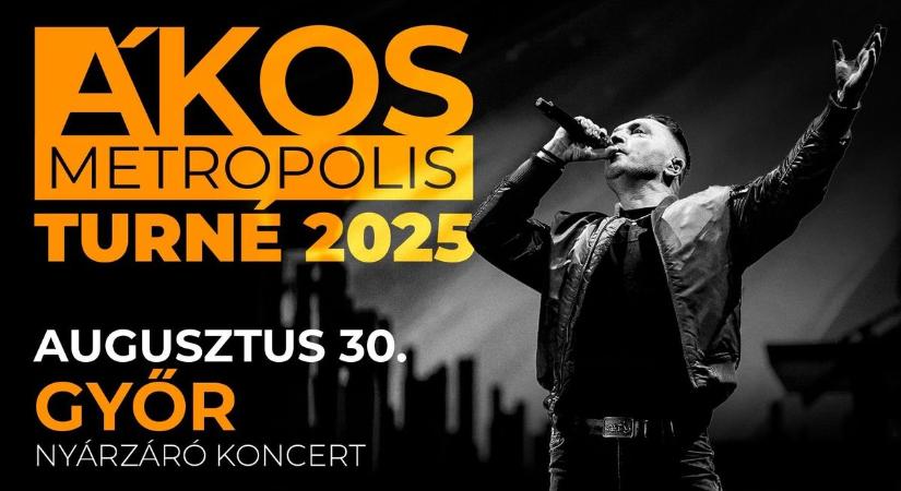 Ezek a dalok várhatók Ákostól a győri nyárzáró koncerten