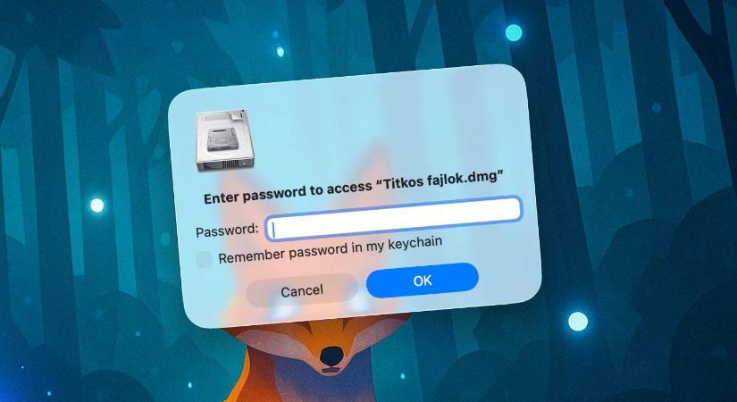 Fájlok jelszóval védett tárolása macOS-en, extra program telepítése nélkül