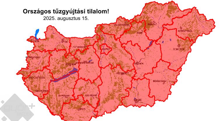 Tűzgyújtási tilalom van hazánk egész területén!