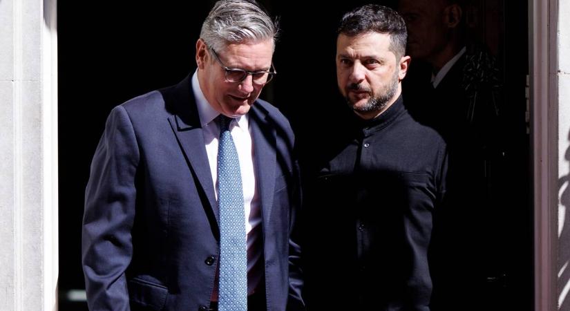 Biztonsági garanciákról egyeztetett Volodimir Zelenszkij a brit miniszterelnökkel