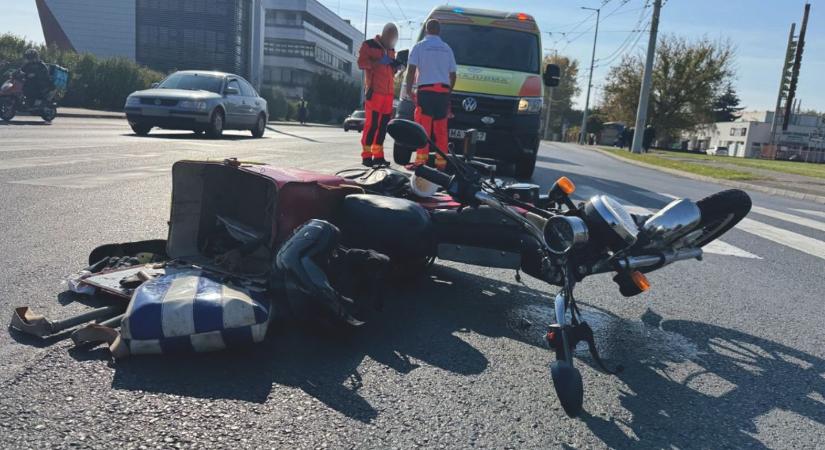 Súlyos motorbaleset Mohácson  ezúttal nem egy autós volt a bűnös