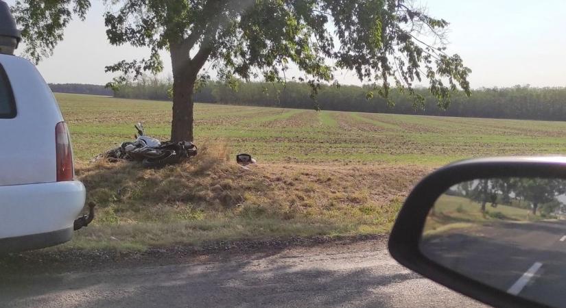 Újabb motorbaleset Vas vármegyében, megsérült a motoros