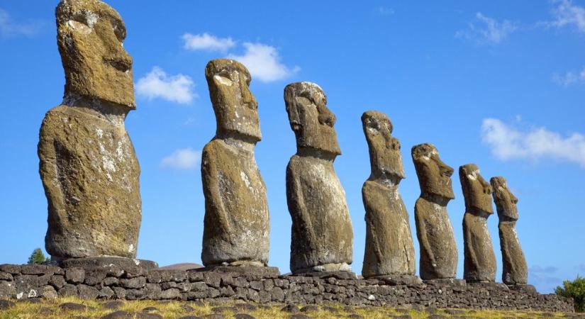 Eddig ismeretlen moai-szobor bukkant elő a Húsvét-szigeteken