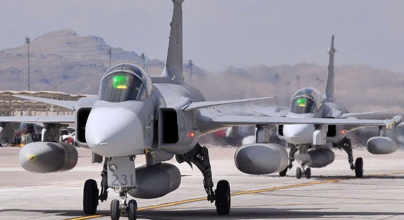 Gripen vadászrepülők a Kecskeméti bázison