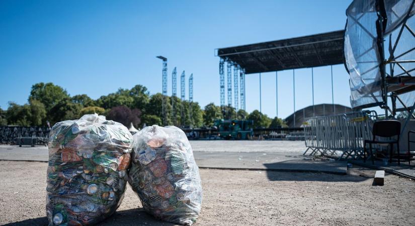 Sziget után a takarítás: így dolgoznak a bontó- és takarítóbrigádok