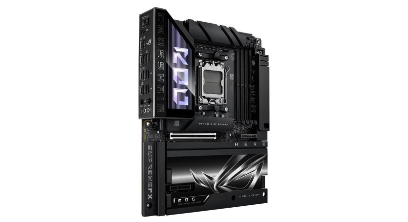 Hátoldalra száműzött csatlakozókkal érkezik az ASUS ROG Crosshair X870E Hero BTF alaplapja
