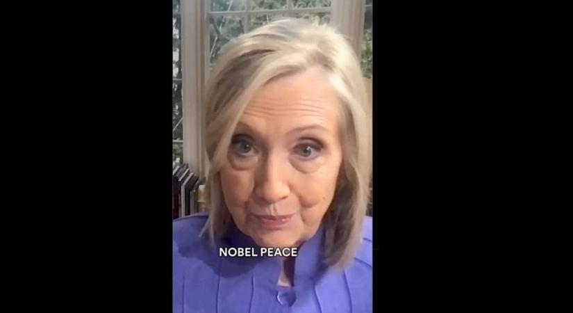 Hillary Clinton személyesen jelölné Nobel-békedíjra Trumpot, persze van egy feltétele (VIDEÓ)