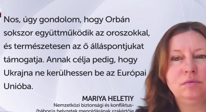 Egy ukrajna-szakértő szerint a magyar miniszterelnök orosz oligarchák befolyása alatt áll  videó