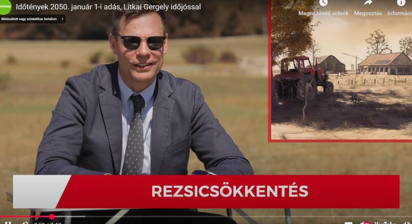 2050-ben már a Tisza sem árad – Litkai Gergely időjárás-jelentése a jövőből