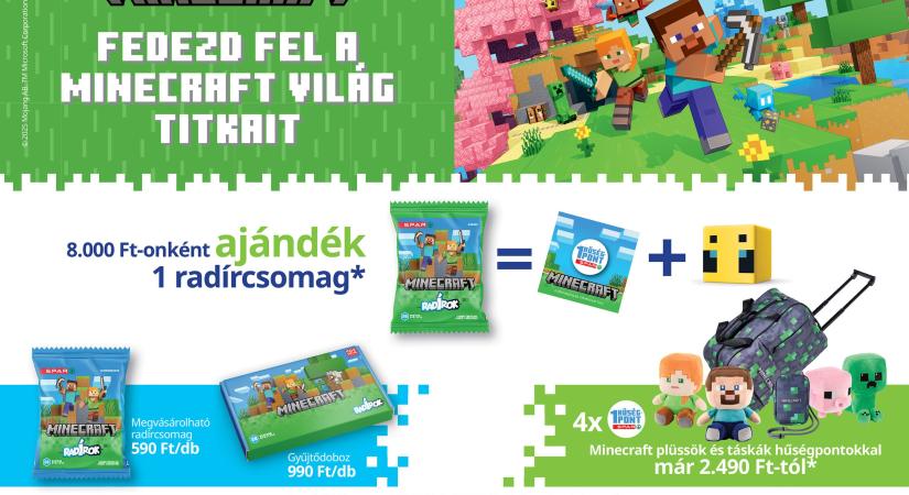 A Minecraft világa megelevenedik a SPAR áruházaiban