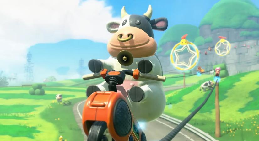 Az állatok jogaiért küzdő PETA nekiment a Nintendónak, azt követelik, hogy szedjék ki a karikát a Mario Kart World tehenének orrából