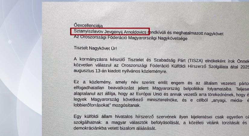 Még egy nagykövet nevét sem tudja helyesen leírni a Tisza Párt elnöke