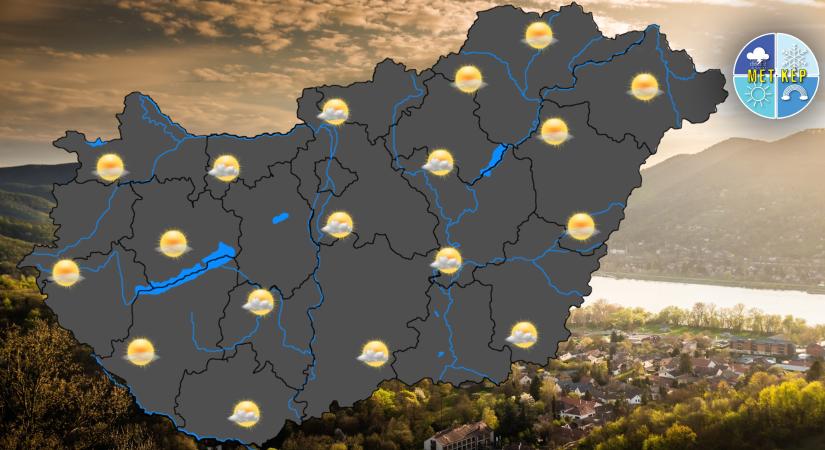 Változóan felhős, mérsékelten meleg idővel indul a hét