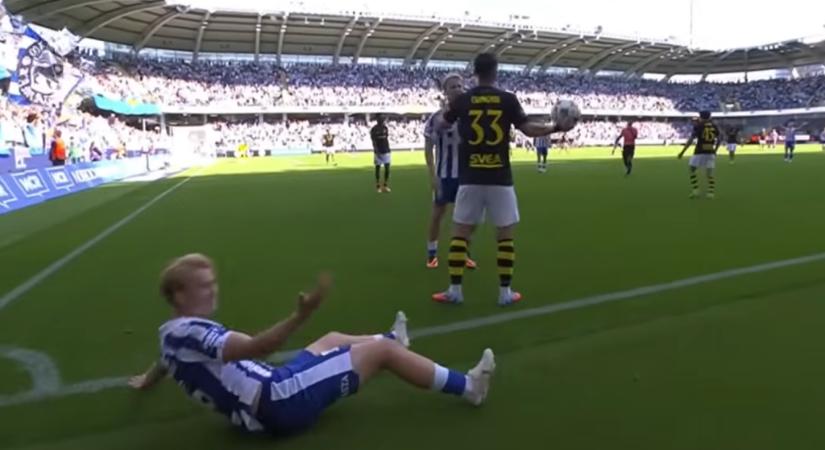 Csongvai Áront állították ki az ellenfél látványos színészkedése miatt