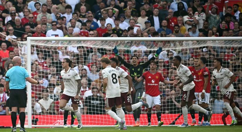 Az Arsenal véleményes góllal verte a Manchester Unitedet