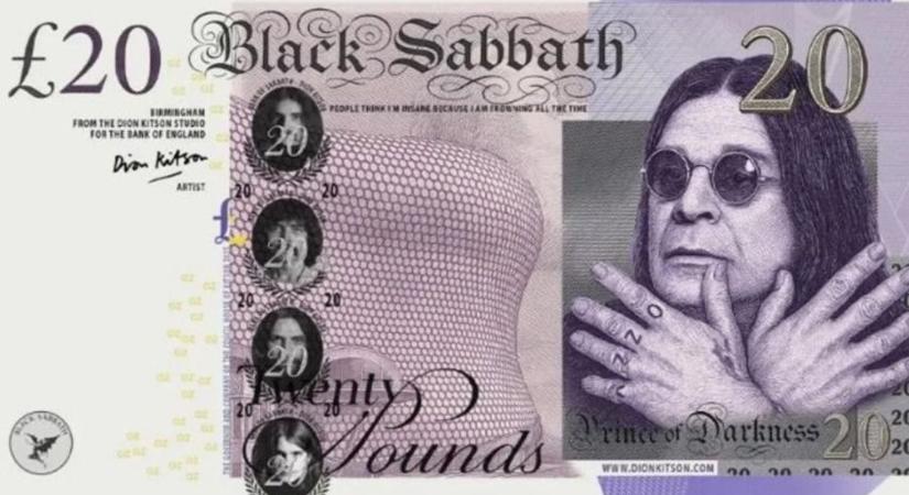 Különleges, limitált kiadású bankjegysor készült Ozzy Osbourne tiszteletére