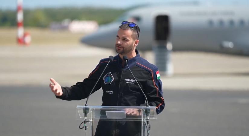 Kapu Tibor landolt Budapesten - Hazatért a második magyar kutatóűrhajós