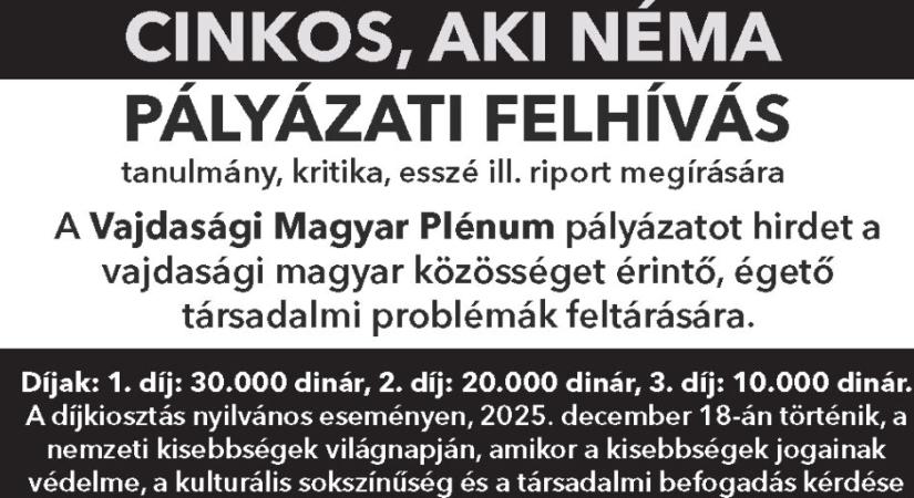 Cinkos, aki néma