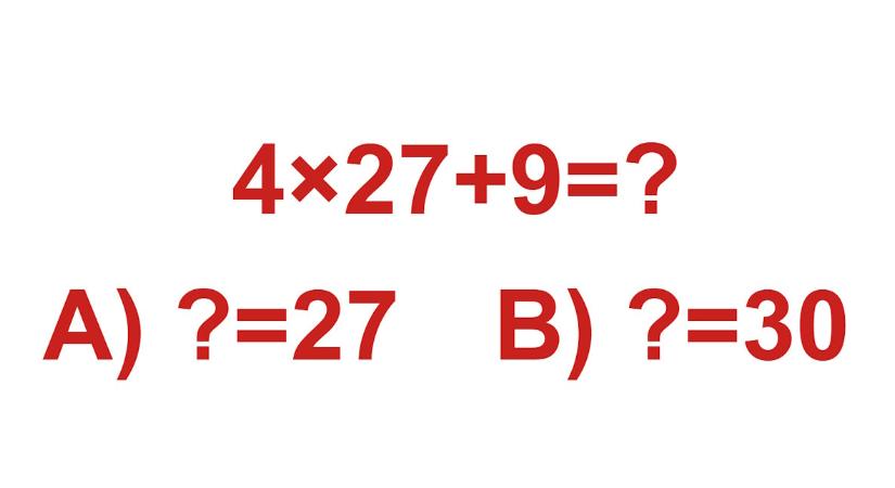 Agykarbantartó matek, csak zseniknek? A legintelligensebbek 15 másodperc alatt eltalálják a végeredményt!