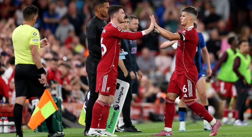 A Liverpool edzője elmagyarázta, miért cserélte le Kerkezt 60 perc után: "Az kockázatos"