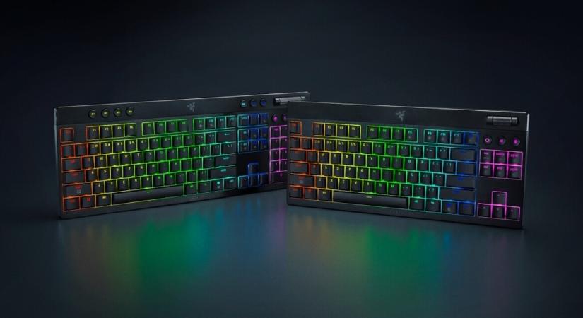 Alacsony profilú, madzagmentes klaviatúrák jöttek a Razer színeiben