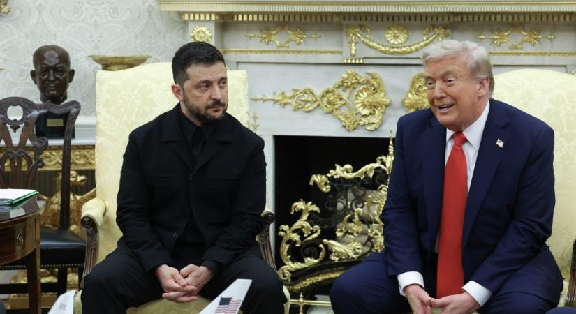 Most nyugodt hangnemben tartott sajtótájékoztatót Trump és Zelenszkij