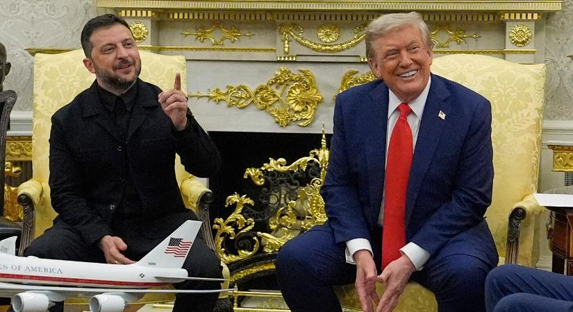 Ezúttal nem volt dühös Trump, megdicsérte Zelenszkij öltönyét