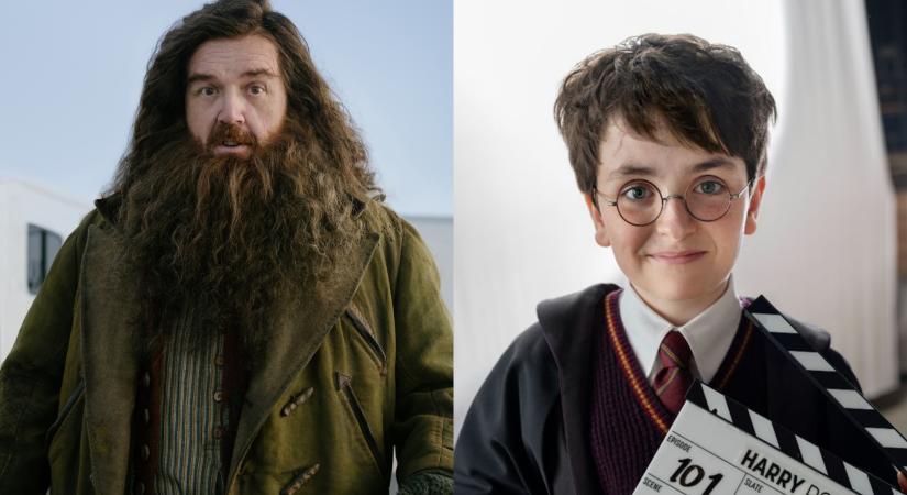 Képek és videók szivárogtak ki a Harry Potter-sorozat londoni forgatásáról, amelyeken együtt láthatjuk a címszereplőt és a Hagridot játszó Nick Frostot