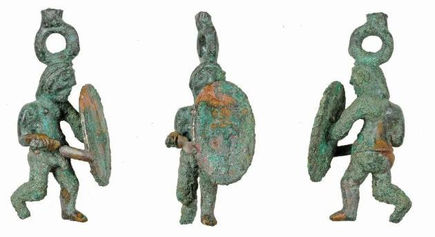 Bronzból készült kelta harcos figurát fedeztek fel Németországban