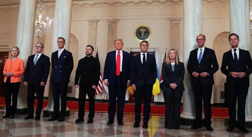 Kijózanító fotót hozott nyilvánosságra Trump az európai vezetőkről: pontosan megmutatja az erőviszonyokat az amerikai elnök és Ursula von der Leyen között