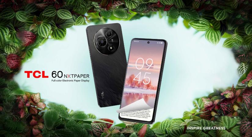 Hatalmas kijelzővel érkezik a TCL 60 Ultra Nxtpaper