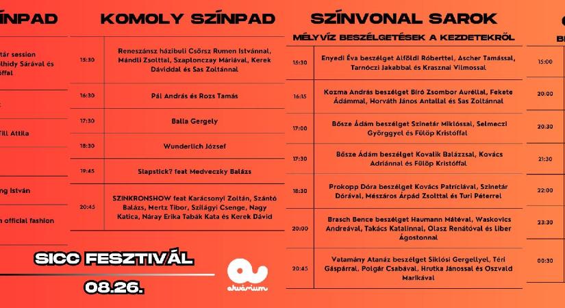 Rendhagyó évadnyitó fesztivállal robban be a SICC a budapesti kultúréletbe