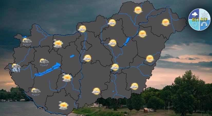 Kánikulával telik az augusztus 20., nyugaton zápor, zivatar is lehet