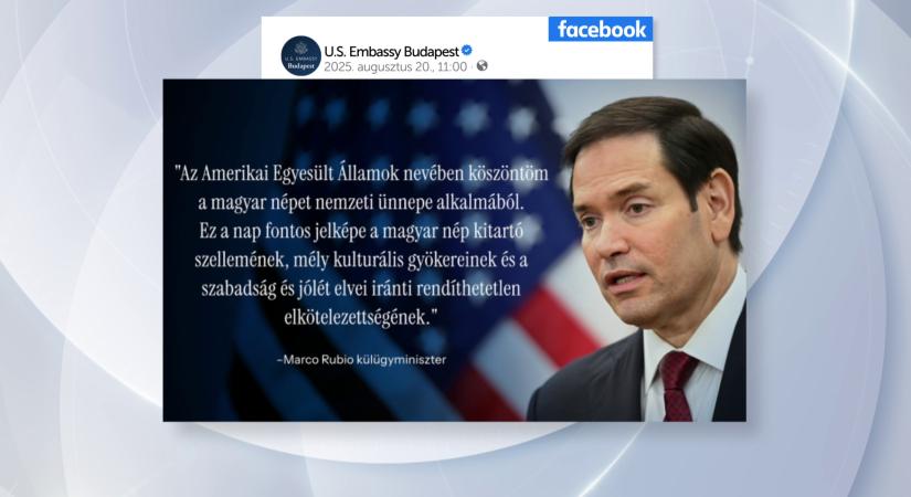 Üzent az amerikai külügyminiszter állami ünnepünk alkalmából
