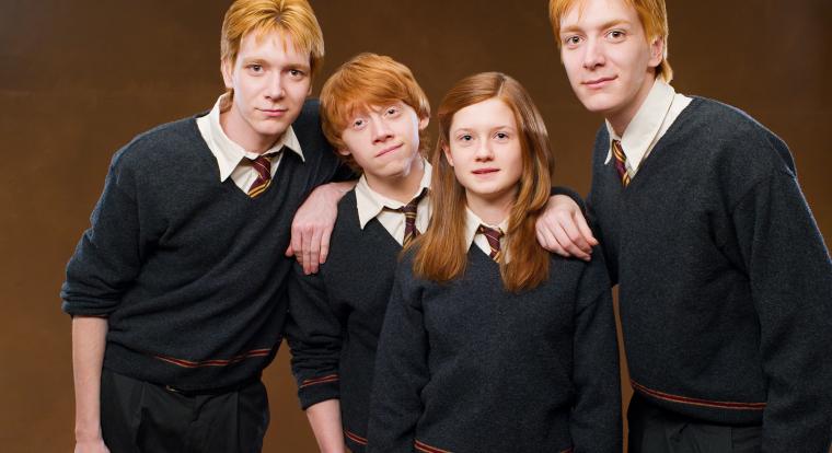 Íme a teljes Weasley-család a Harry Potter sorozatból