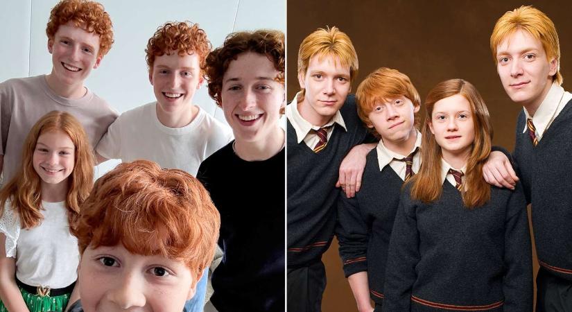 Egy fotón az összes Weasley gyerek - új szereplőkkel bővült a Harry Potter sorozat
