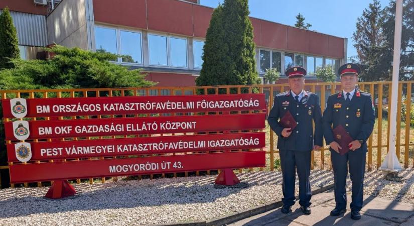 Kiemelkedő bátorságukért tüntették ki a nagykanizsai és a zalakarosi tűzoltót