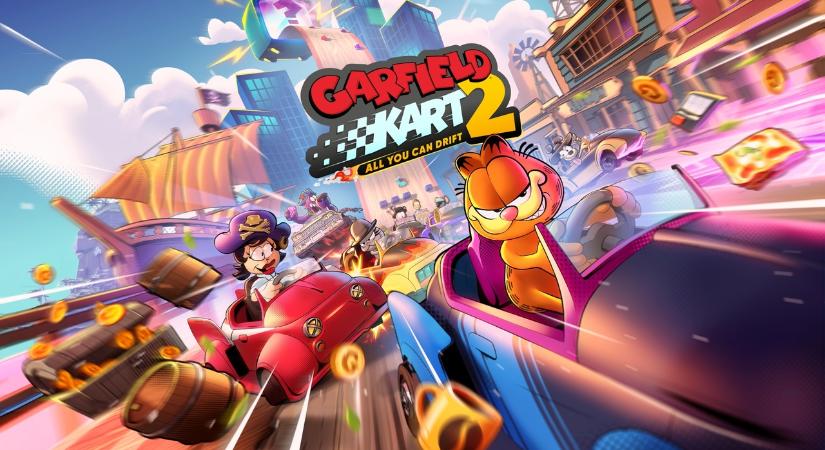 Holnaptól vasárnapig kipróbálható a Garfield Kart 2 - All You Can Drift