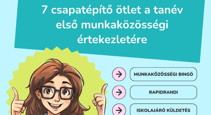 7 csapatépítő ötlet a tanév első munkaközösségi értekezletére