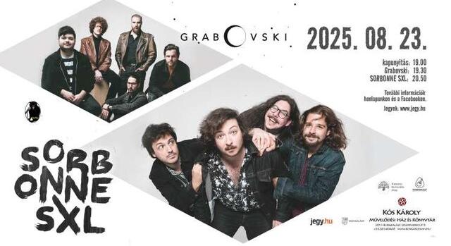 Szombaton Sorbonne Sexual X Grabovski koncert az Alterplaccon!