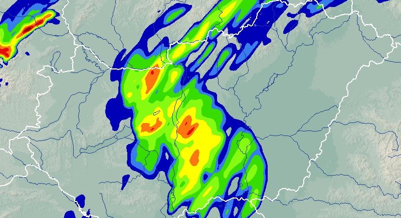 Mutatjuk, mikor várhatók esők, zivatarok a hidegfrontból, óráról órára