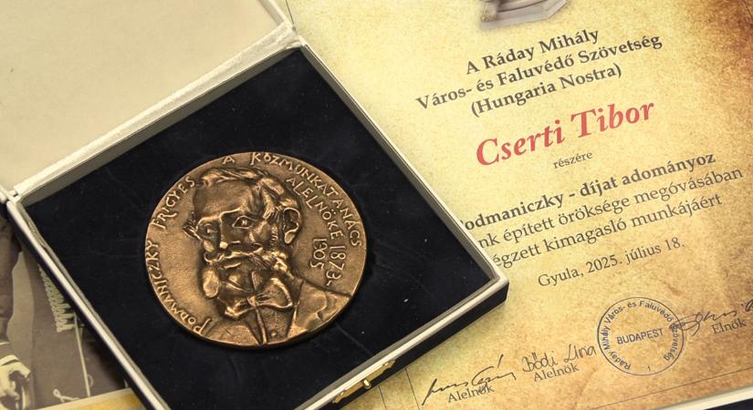 Rangos elismerést vehetett át Cserti Tibor