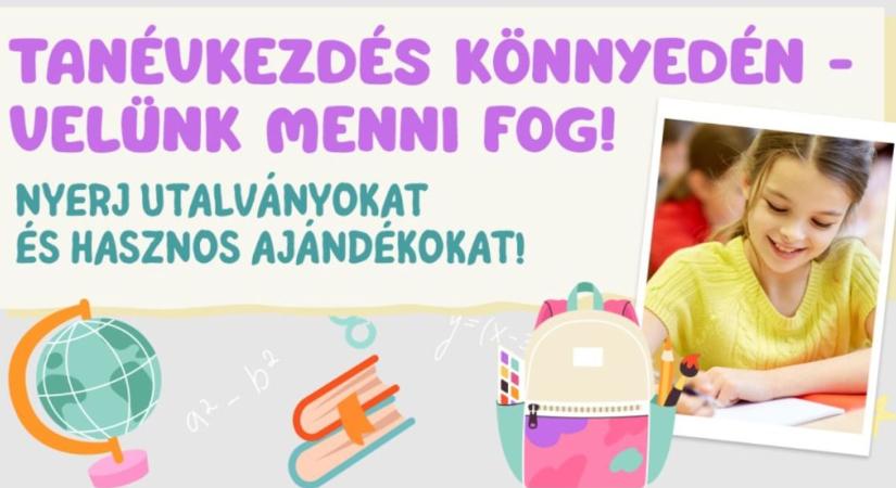 Csütörtök délután elindul a tanévkezdés könnyedén című nyereményjáték