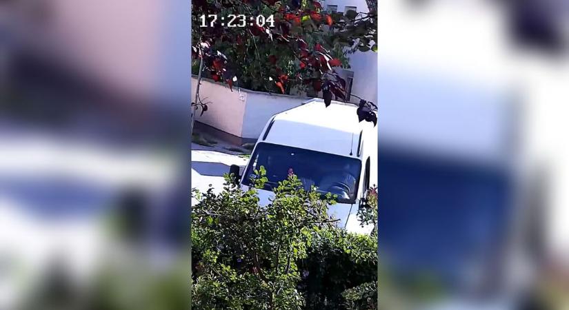 Furcsa anyagot találtak a helyszínen a lakók, amikor a hatalmas rakterű fehér furgon elhajtott