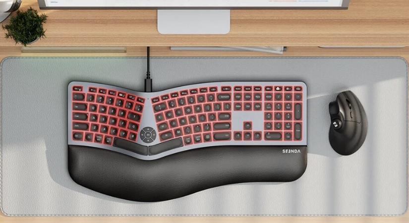 A Seenda ollós klaviatúrája a Microsoft Sculpt Ergonomic Keyboard nyomdokain jár
